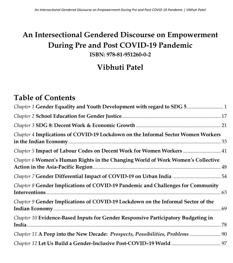 An Intersectional Gendered Discourse on Empowerment During Pre and Post ...